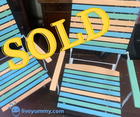 SOLD MCM Painted Lawn Chairs